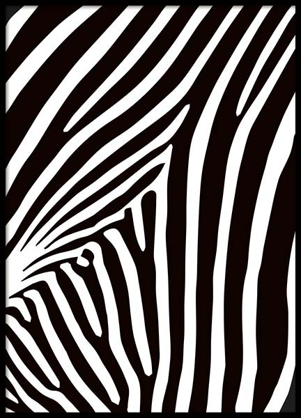 Zebra Stripes Poster no grupo Posters  / Graficamente em Desenio AB (10154)