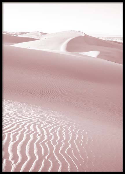Pink Desert Poster no grupo Posters  / Natureza / Desertos em Desenio AB (10261)