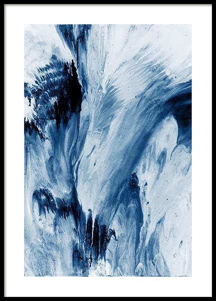 Abstract Blue Poster no grupo Posters  / Arte em Desenio AB (10273)