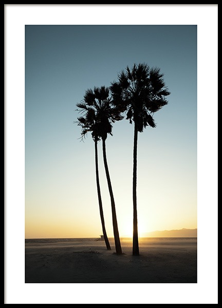 Los Angeles Sunset Poster no grupo Posters  / Natureza / Tropical em Desenio AB (10786)