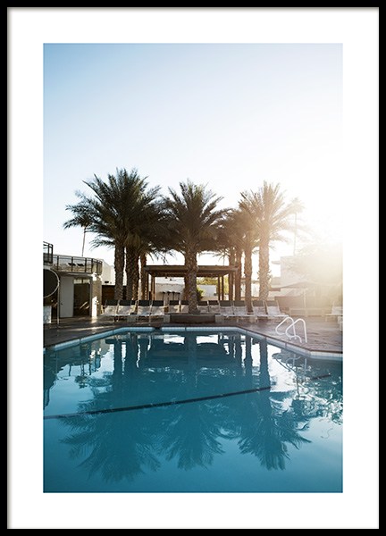 Palm Springs Hotel Poster no grupo Studio Collections / Studio Coast to Coast / Palm Springs em Desenio AB (10795)