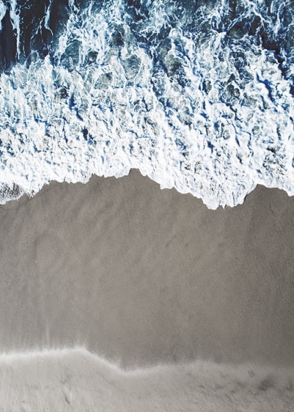 Wave Foam Poster no grupo Posters  / Natureza em Desenio AB (10815)