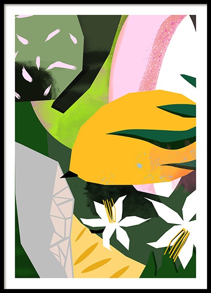 Abstract Garden No3 Poster no grupo Posters  / Arte em Desenio AB (10939)