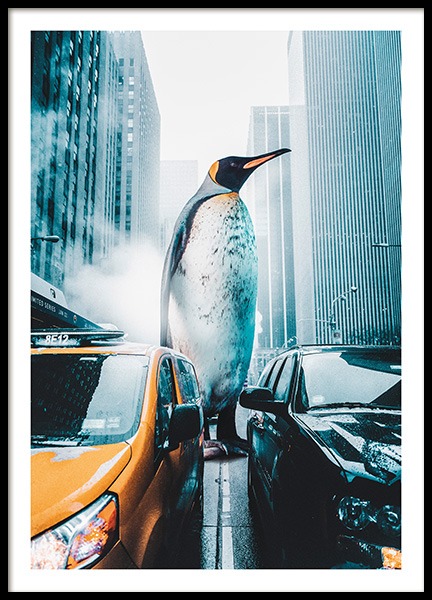Penguin City Poster no grupo Posters  / Animais em Desenio AB (11208)