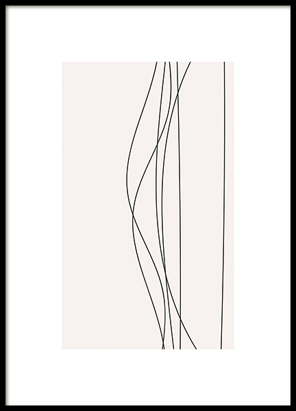 Linee No1 Poster no grupo Posters  / Ilustra��es em Desenio AB (11226)