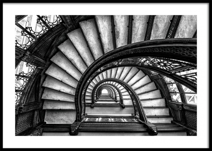 Circular Staircase Poster no grupo Posters  / Arte fotogr�fica em Desenio AB (11270)