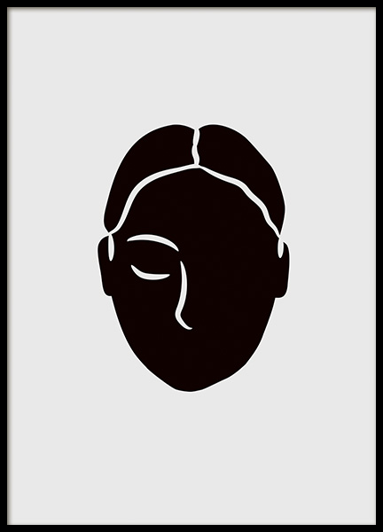 Graphic Portrait Poster no grupo Novidades em Desenio AB (11296)