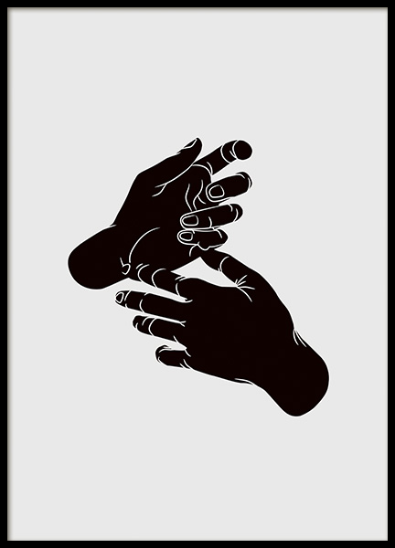 Graphic Hands Poster no grupo Novidades em Desenio AB (11299)
