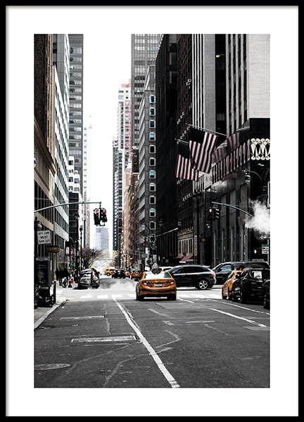 New York Street Poster no grupo Studio Collections / Studio Cosmopolitan em Desenio AB (11326)