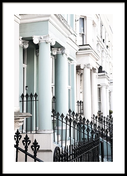 Notting Hill Facade Poster no grupo Studio Collections / Studio Cosmopolitan em Desenio AB (11367)