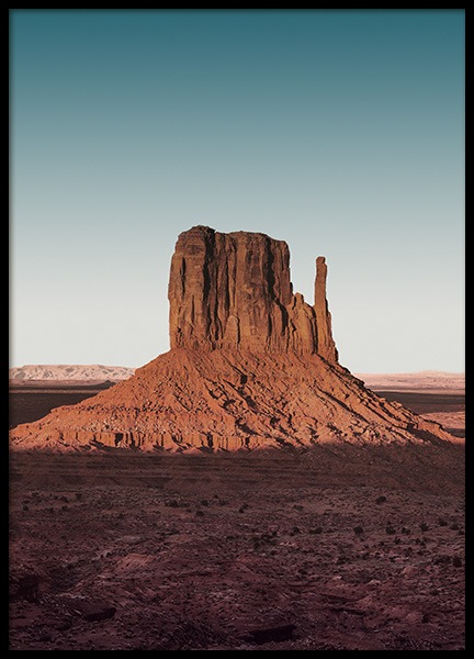 West Mitten Butte Poster no grupo Posters  / Natureza / Desertos em Desenio AB (11889)