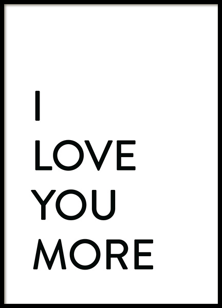 Each Day I Love You No2 Poster / Tipografia em Desenio AB (12009)