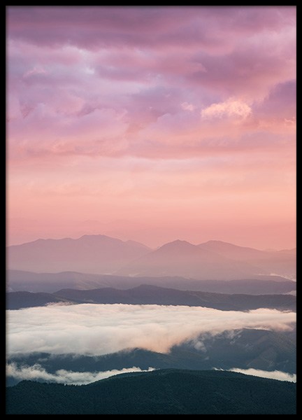 Pink Sunrise Poster no grupo Posters  / Natureza / Céus em Desenio AB (12280)