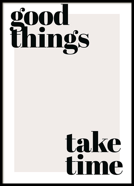  - Poster de tipografia com texto em preto contra um fundo bege com riscas bege