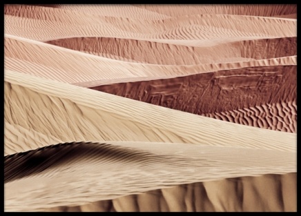 Desert Sand Dunes Poster no grupo Posters  / Natureza / Desertos em Desenio AB (13415)