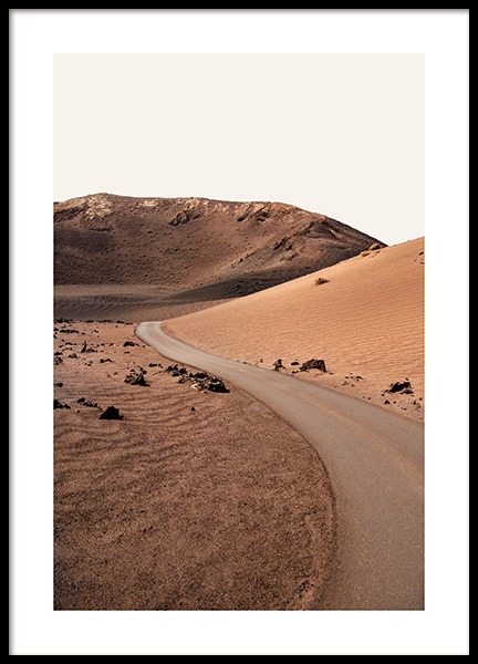 Through the Desert Poster no grupo Posters  / Natureza / Desertos em Desenio AB (13949)