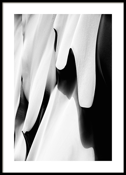 Abstract Desert B&W Poster no grupo Posters  / Natureza / Desertos em Desenio AB (14158)