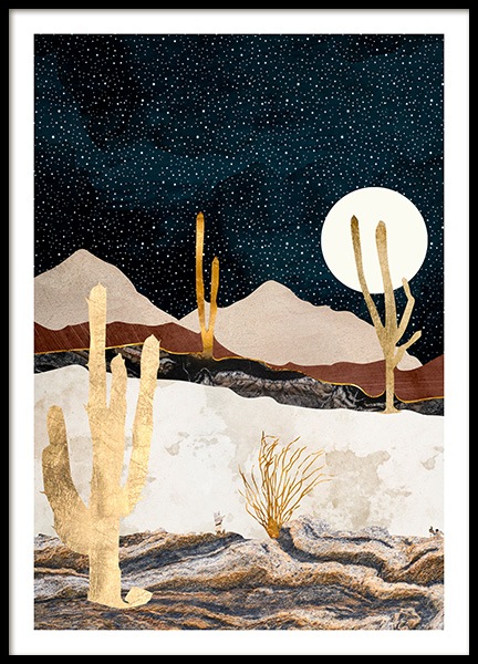 Desert View Poster no grupo Posters  / Natureza / Desertos em Desenio AB (14195)