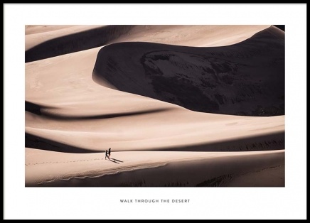 Walk Through The Desert Poster no grupo Posters  / Natureza / Desertos em Desenio AB (2024)