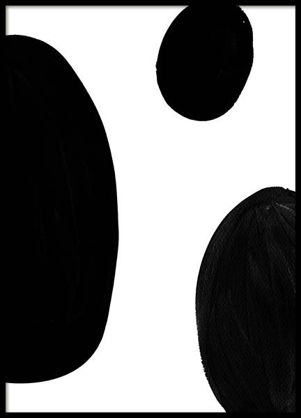 Black Pattern No2 Poster no grupo Posters  / Arte em Desenio AB (2240)