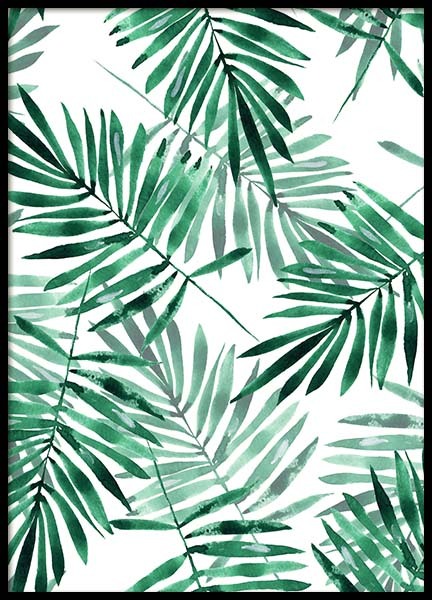 Palm Leaves Pattern Poster no grupo Posters  / Bot�nico em Desenio AB (2286)