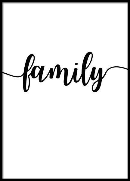 Family Poster no grupo Posters  / Posters com texto em Desenio AB (2407)