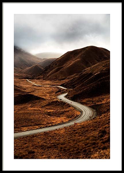 Autumn Highway Poster no grupo Posters  / Natureza em Desenio AB (2701)
