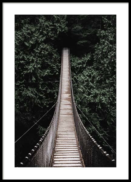 Forest Bridge Poster no grupo Posters  / Natureza em Desenio AB (2712)
