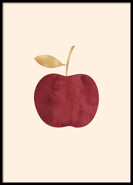 Graphic Apple Poster no grupo Posters  / Graficamente em Desenio AB (3179)