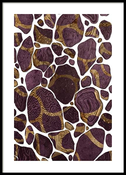 Velvet Stones Poster no grupo Posters  / Arte em Desenio AB (3240)