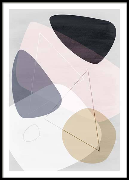 Graphic Pastels 3 Poster no grupo Posters  / Graficamente em Desenio AB (3451)