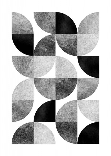 Circle Pattern No 1 Poster no grupo Posters  / Graficamente em Desenio AB (3698)