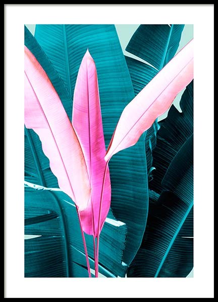 Neon Leaves One Poster no grupo Posters  / Bot�nico em Desenio AB (3767)