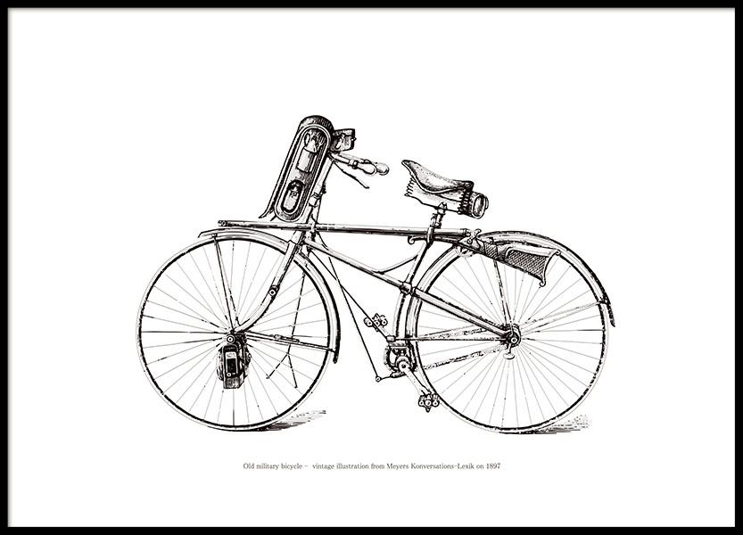 Vintage Bike Poster no grupo Posters  / Vintage em Desenio AB (7706)