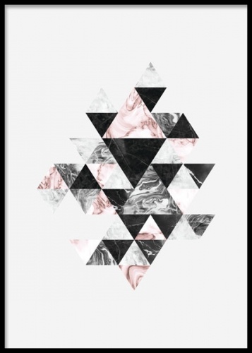 Triangle Pattern Poster no grupo Posters  / Graficamente em Desenio AB (78525)