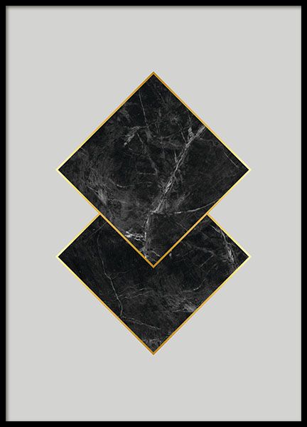 Black Marble Poster no grupo Posters  / Graficamente em Desenio AB (7925)