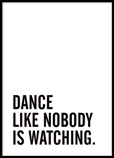 Dance Poster no grupo Posters  / Posters com texto em Desenio AB (8297)