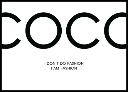 I Am Fashion Poster no grupo Posters  / Posters com texto em Desenio AB (8432)