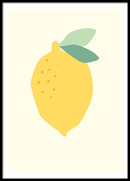 Lemon Poster no grupo Posters  / Pinturas de cozinha em Desenio AB (8464)