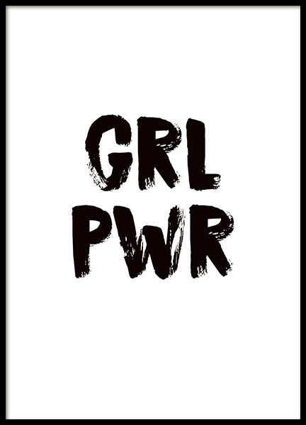 Girl Power Poster no grupo Posters  / Moda em Desenio AB (8835)