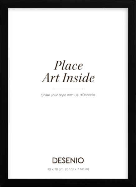 Moldura preta de metal, 13x18