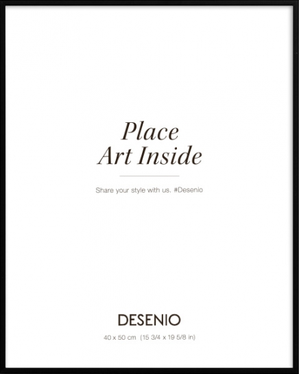 Moldura preta de metal, 40x50