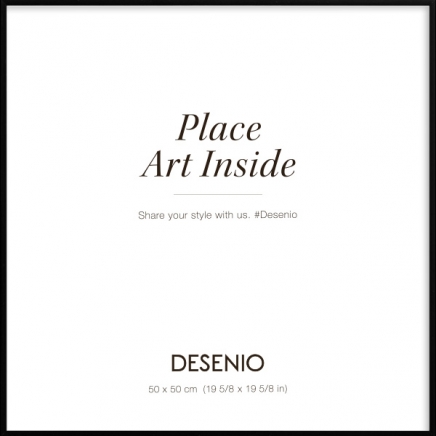 Moldura preta de metal, 50x50