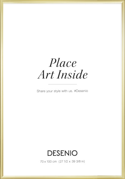 Molduras em dourado, 70x100cm.