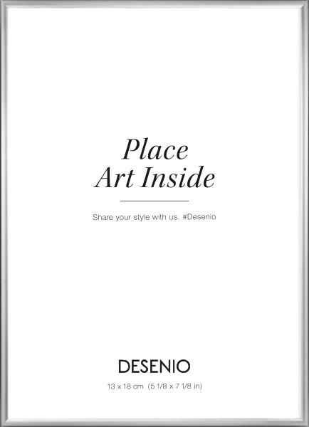 Moldura em prateado, 13x18