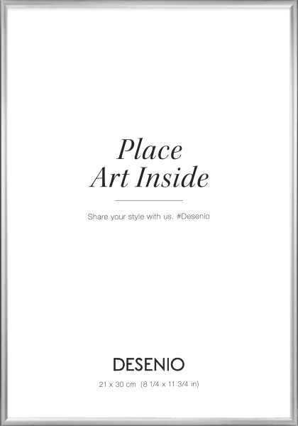 Moldura em prateado, 21x30