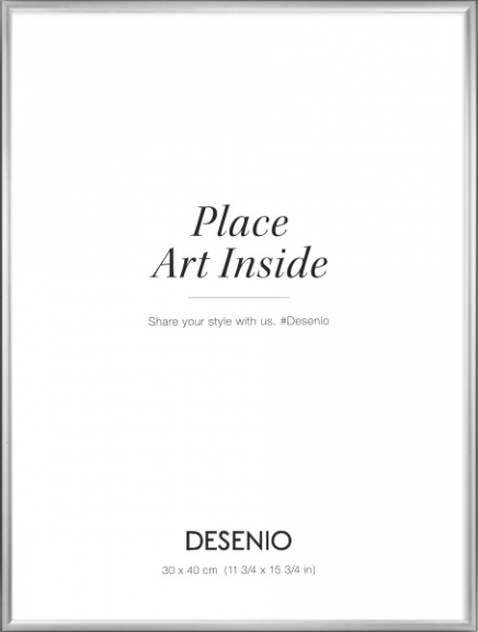 Moldura em prateado, 30x40