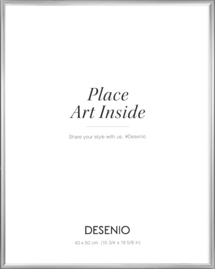 Moldura em prateado, 40x50