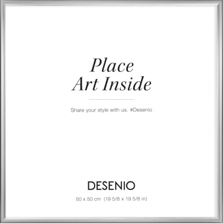 Moldura em prateado, 50x50