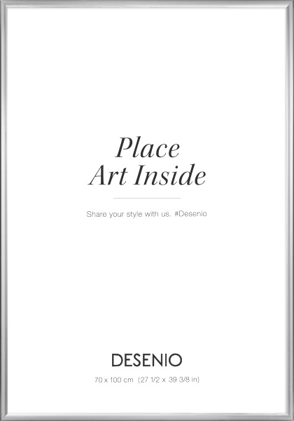 Moldura em prateado, 70x100